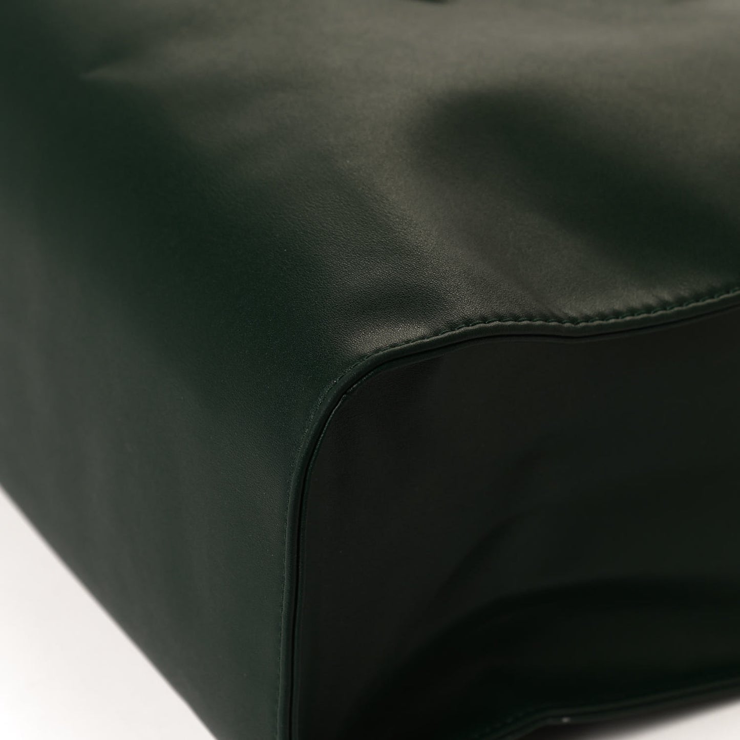 Vegan Leather Medium Shopping Bag Dark Olive