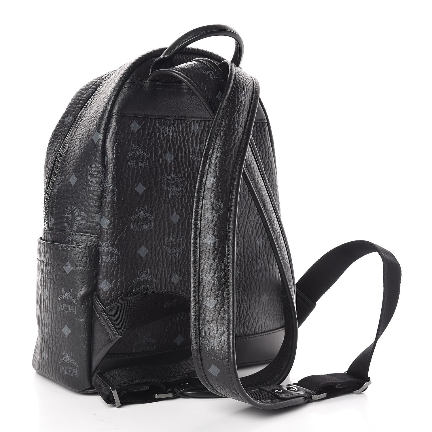 MCM Visetos Small Stark Backpack Black 3 of 10