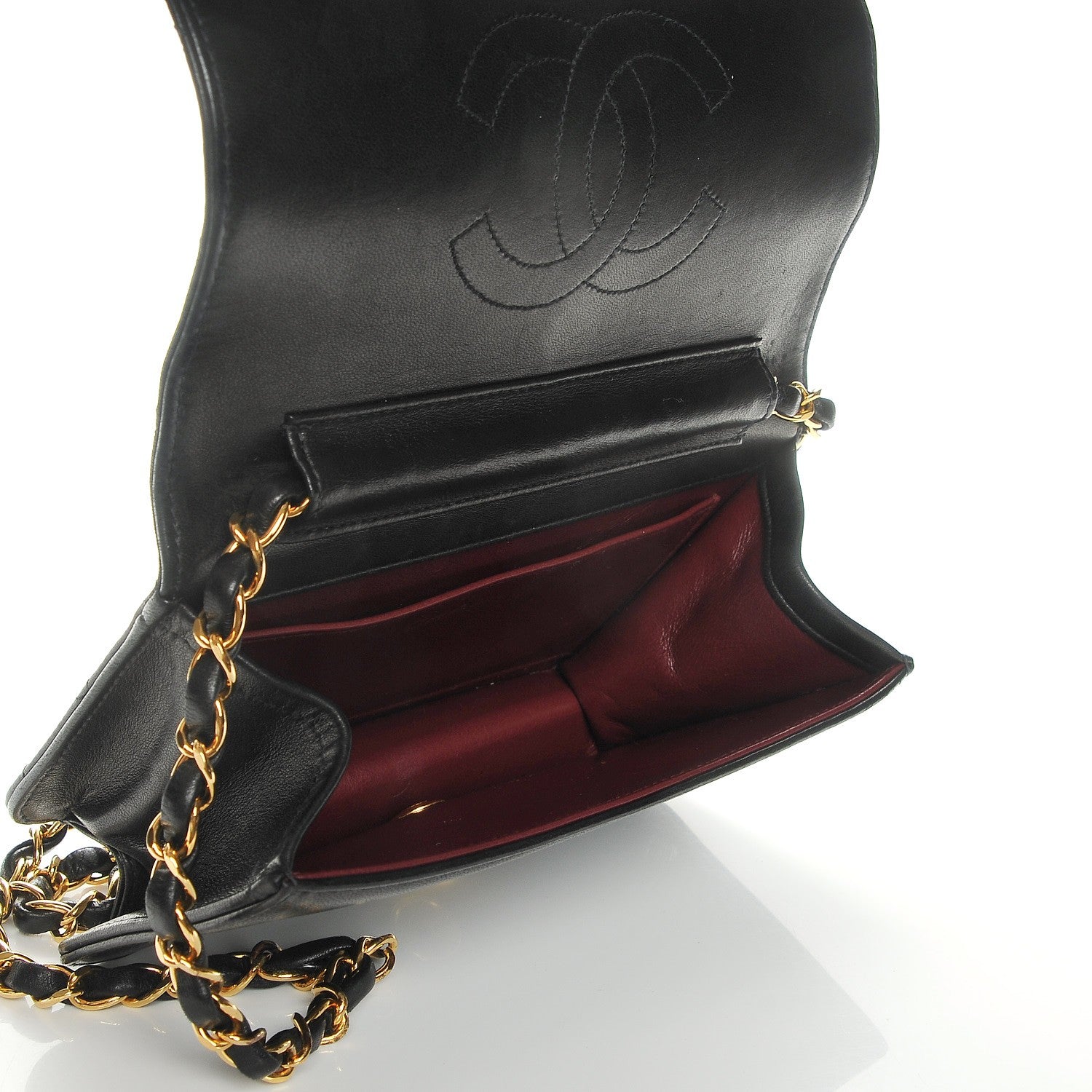 Chanel Lambskin Quilted Small Single Flap Bag Black 5 of 10