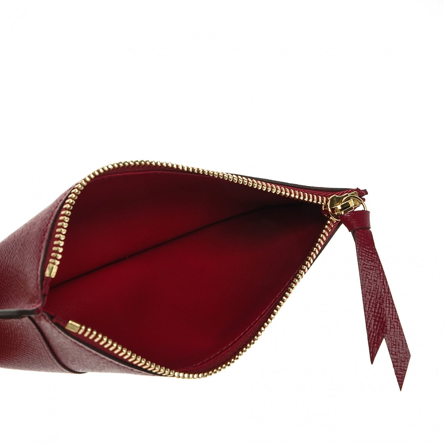 Calfskin Jeanne Wallet Zippered Insert Fuchsia