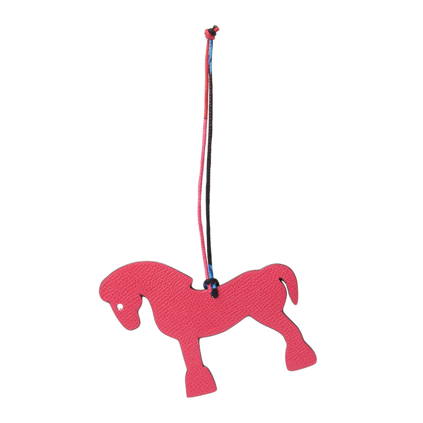 Epsom Togo Petit H Bag Charm Horse GM Rose Tyrien Orange