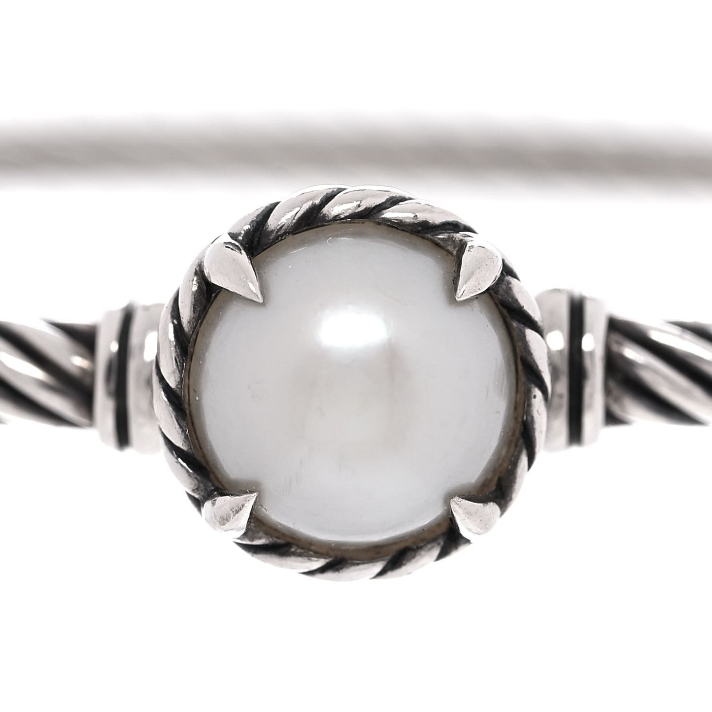 Sterling Silver Pearl 3mm Chatelaine Bracelet