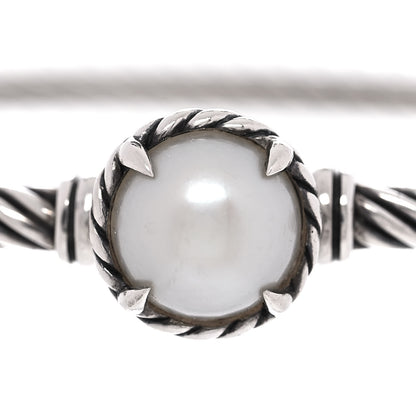 David Yurman Sterling Silver Pearl 3mm Chatelaine Bracelet 6 of 6