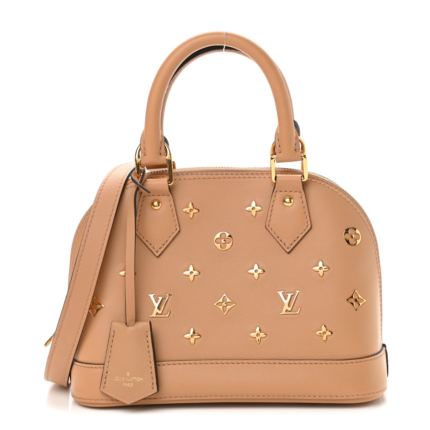 Louis Vuitton Calfskin Metal Monogram Alma BB Camel Brown 1 of 10