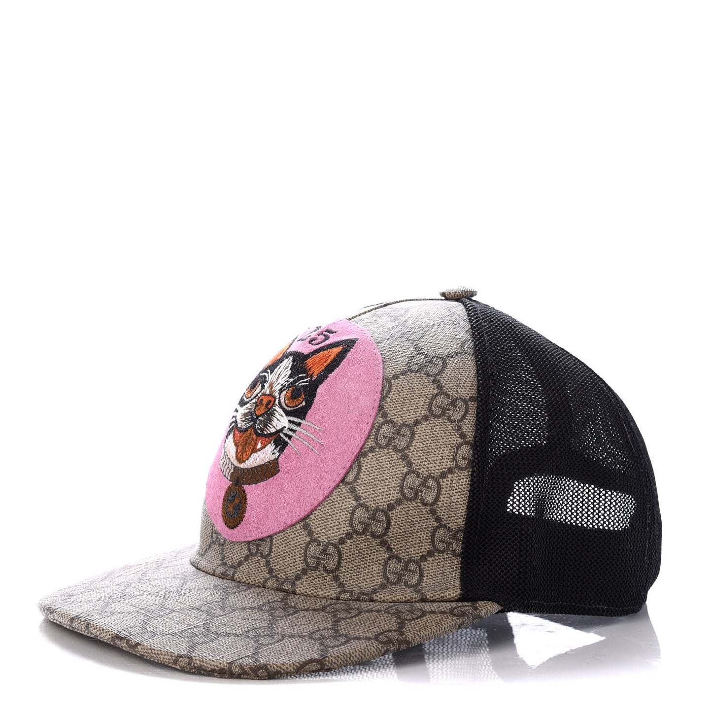 GG Supreme Monogram Bosco Patch Baseball Hat 56 Beige Malva