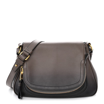 Tom Ford Grained Calfskin Medium Shaded Jennifer Crossbody Bag Brown 1 of 21