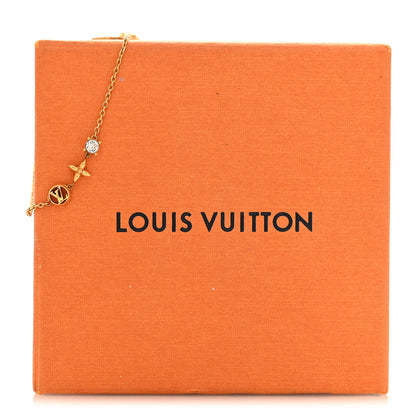 Louis Vuitton Metal Crystal Petit Louis Bracelet Gold 6 of 6