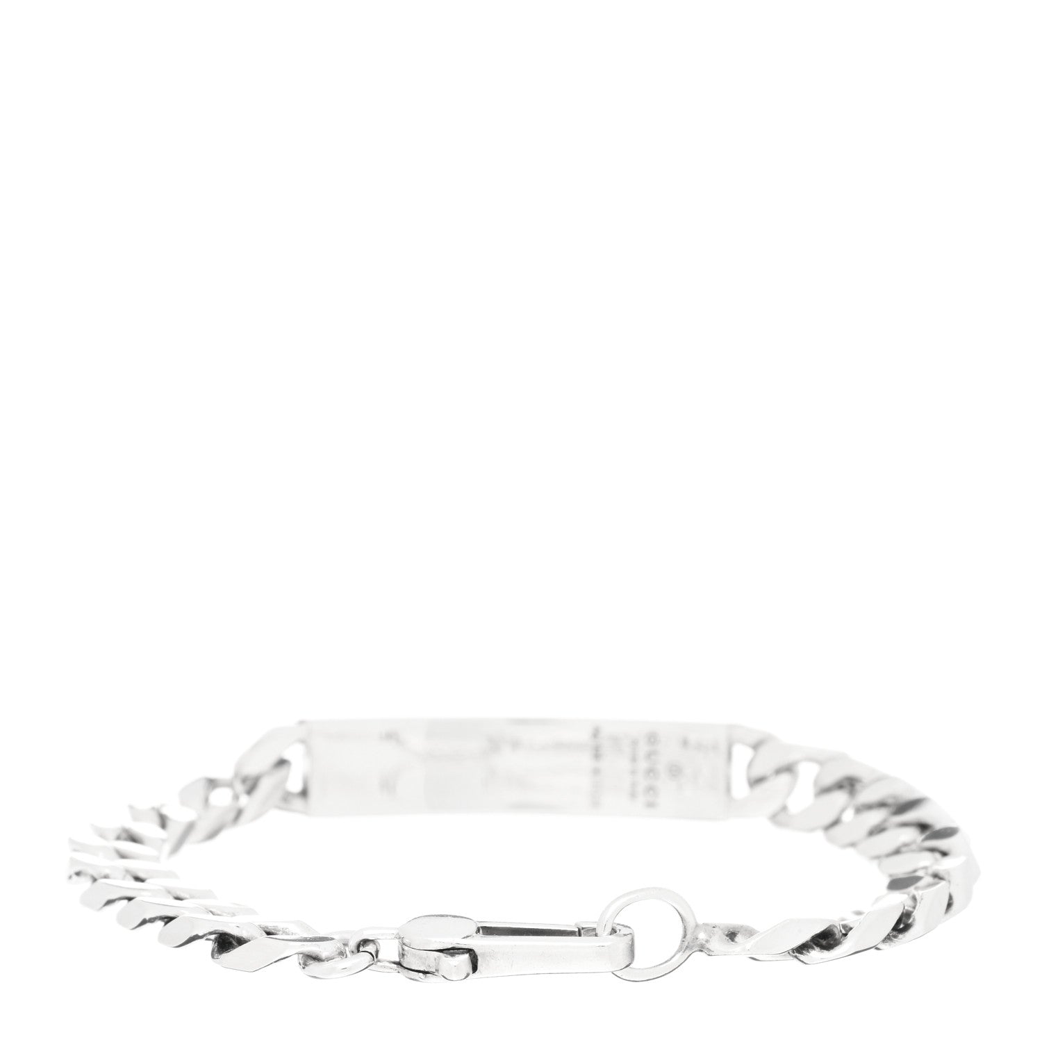 Gucci Sterling Silver GucciGhost Hamlet Skull ID Chain Bracelet 2 of 4