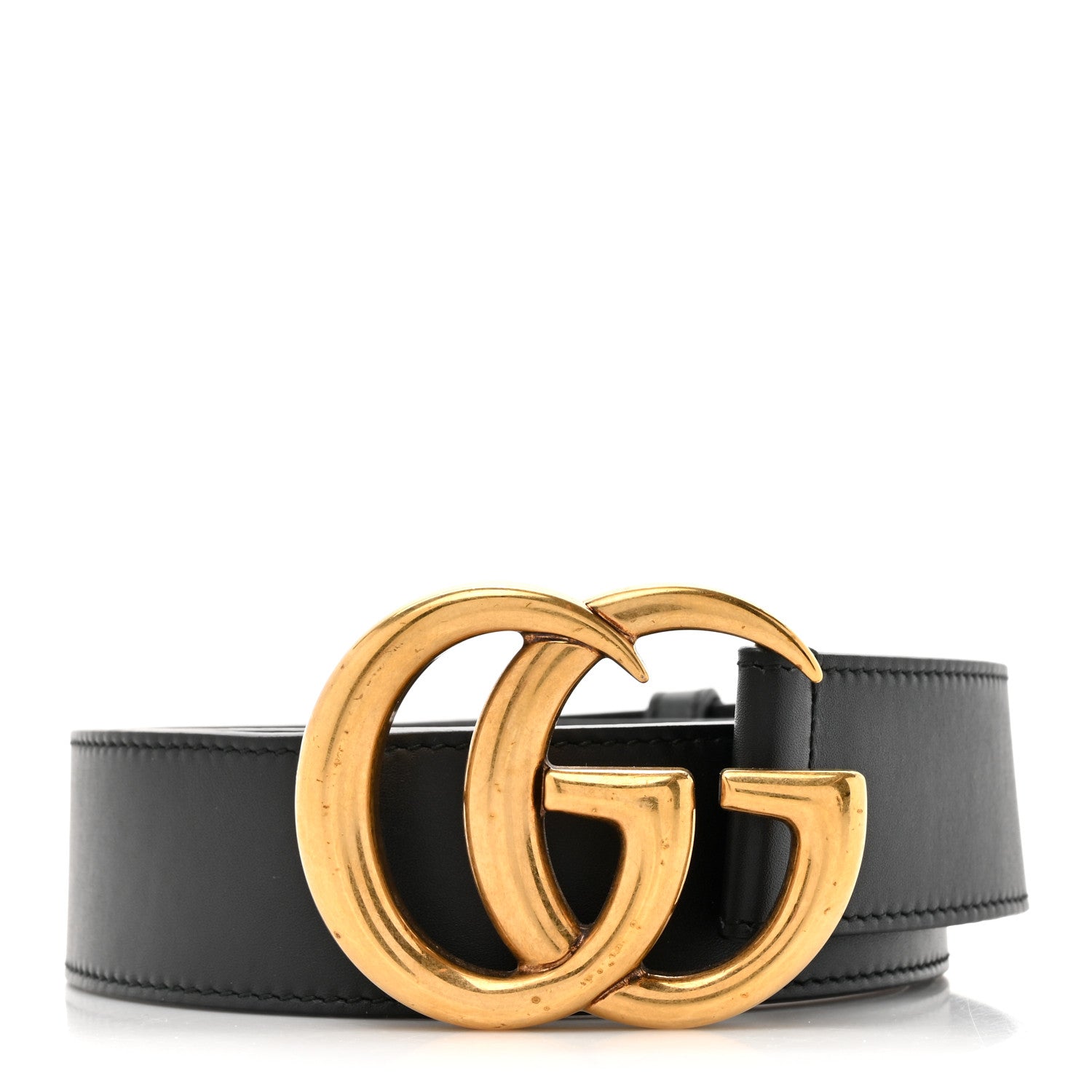 Gucci Calfskin Double G 30mm Belt 90 36 Black 1 of 5