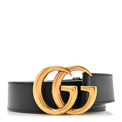 Gucci Calfskin Double G 30mm Belt 90 36 Black 1 of 5