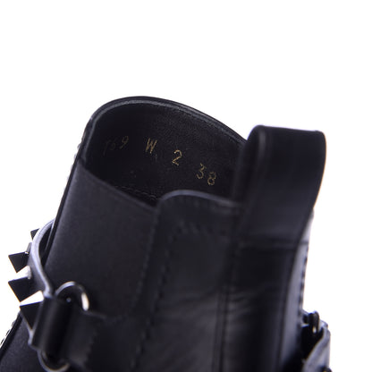 Valentino Garavani Calfskin Rockstud Chelsea 85mm Ankle Boots 38 Black 9 of 10