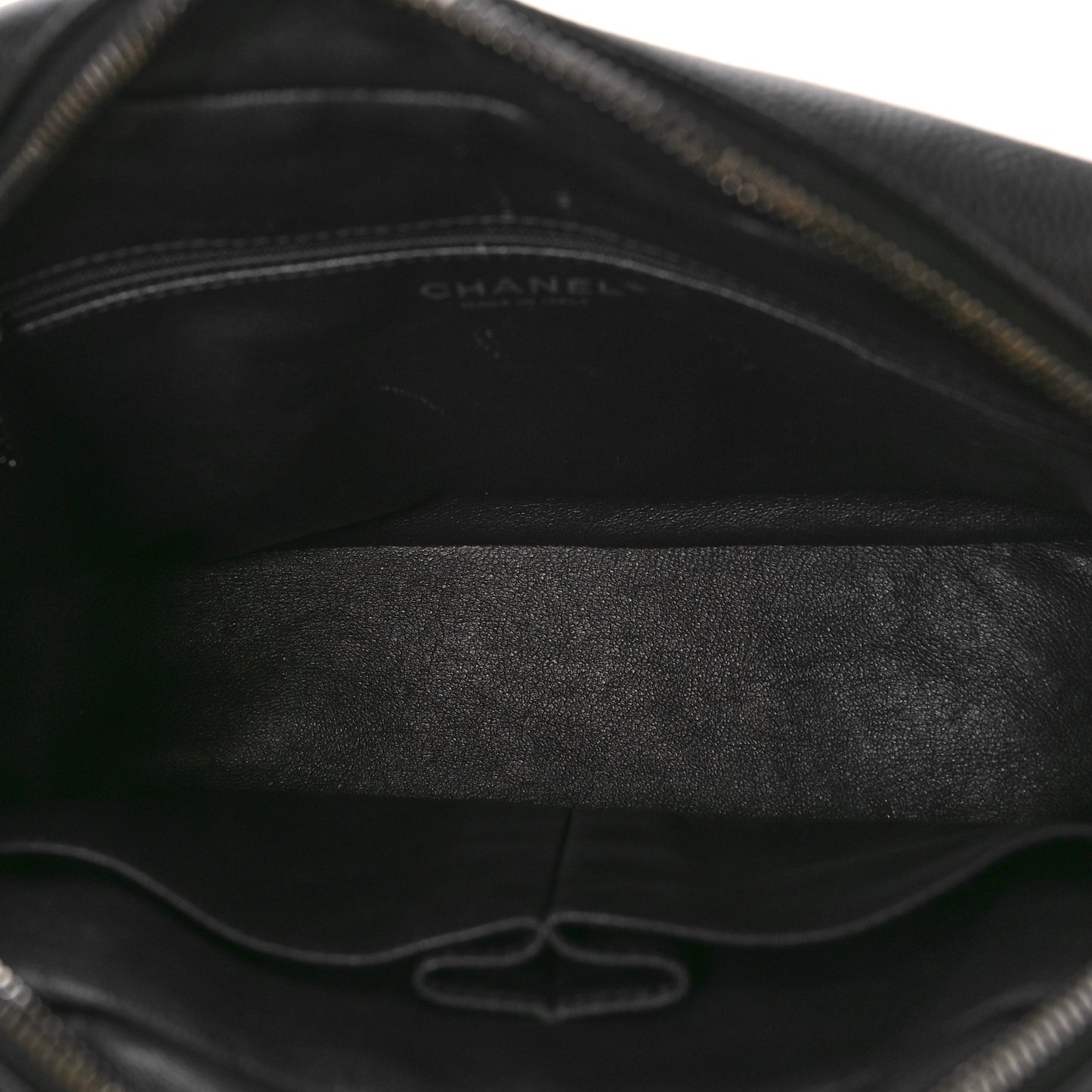 Caviar Lambskin Quilted Coco Break Camera Case Black