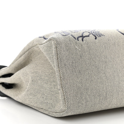 Hermes Vache Hunter Toile H Pegase Pop Herbag Zip Retourne 31 PM Bleu Indigo Ecru Black 9 of 10