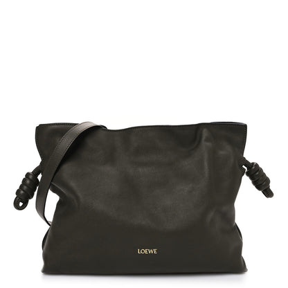 Loewe Calfskin Flamenco Knot Clutch Vintage Khaki 1 of 10