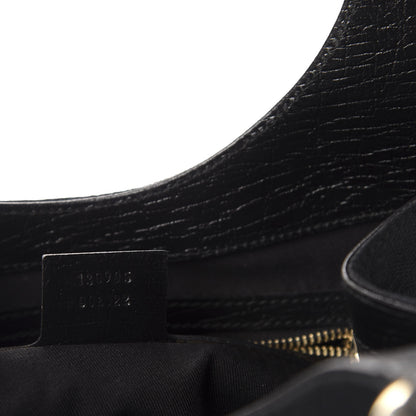 Gucci Monogram Web Junco Shoulder Bag Black 10 of 12