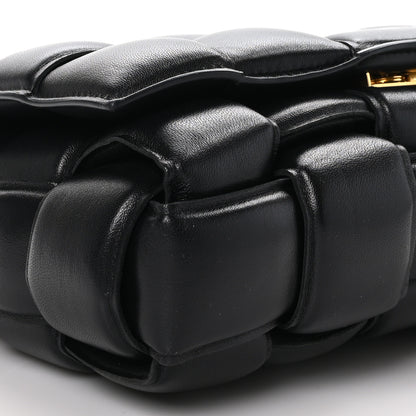 Bottega Veneta Lambskin Maxi Intreccio Padded Chain Cassette Crossbody Bag Black 7 of 8