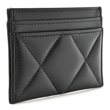 Chanel Lambskin Quilted Chanel 19 Card Holder Black 3 of 8