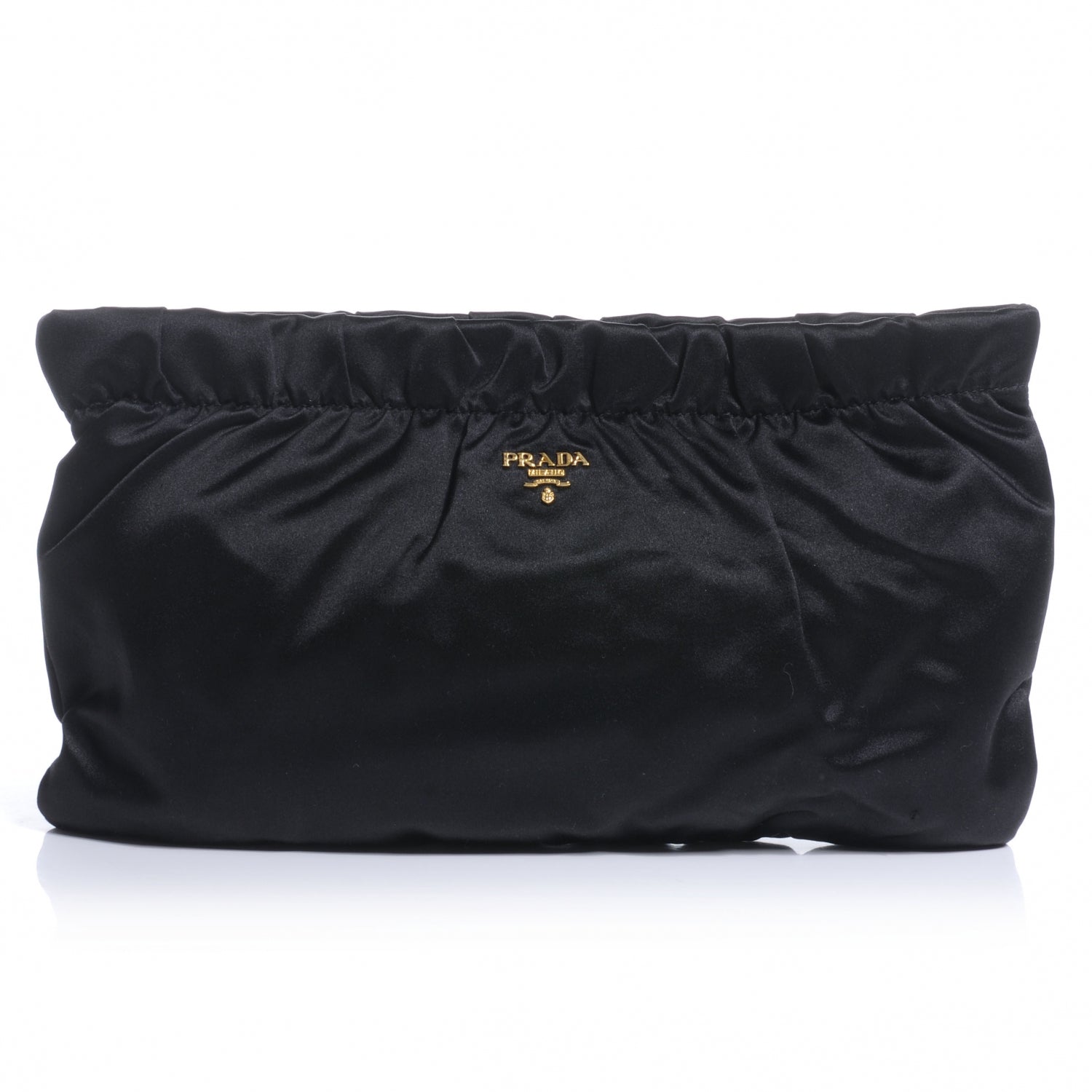 Prada Satin Evening Bag Black 1 of 9