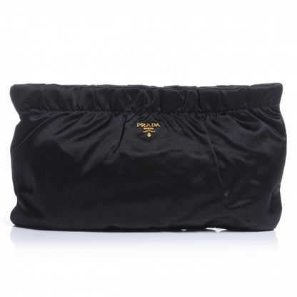 Prada Satin Evening Bag Black 1 of 9