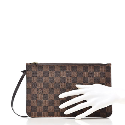 Louis Vuitton Damier Ebene Neverfull MM GM Pochette 2 of 7