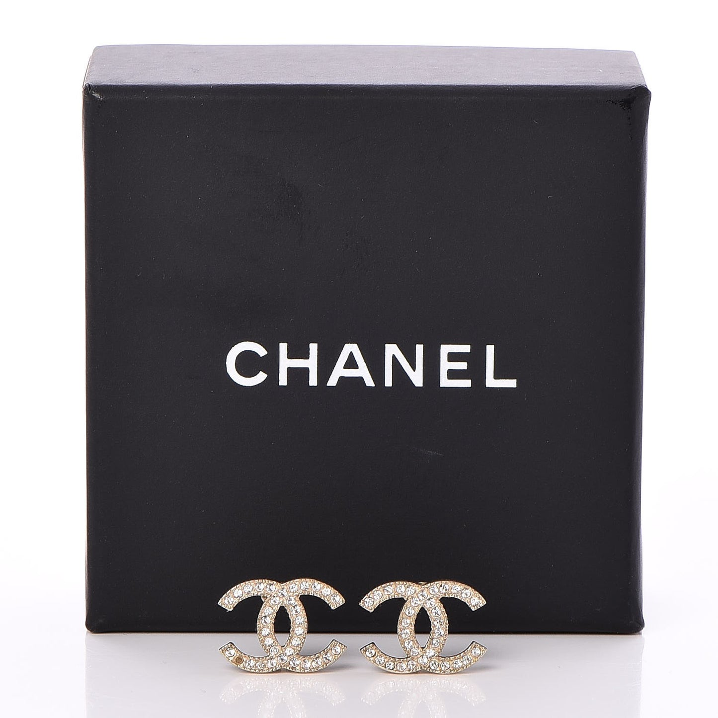 Crystal CC Earrings Gold