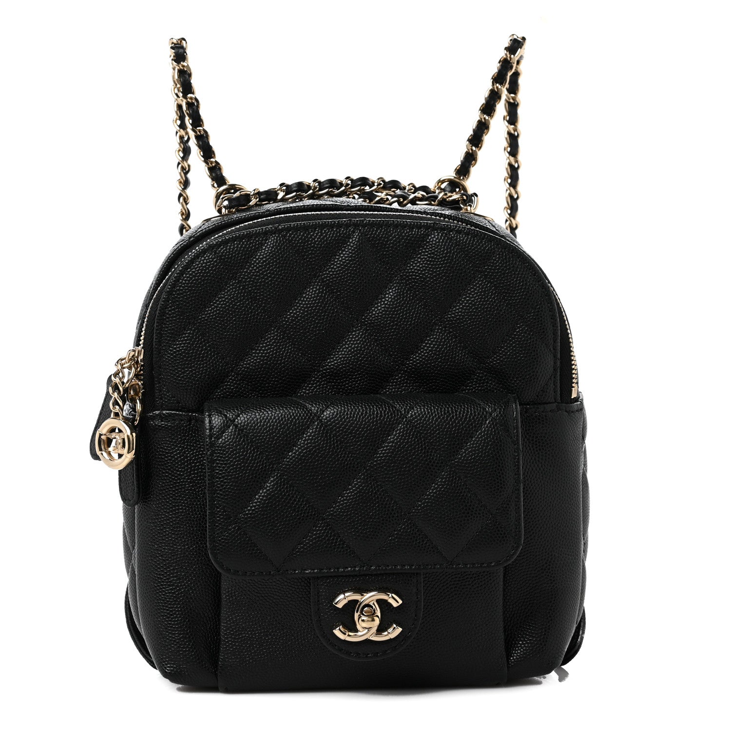 Chanel Caviar Quilted Small CC Day Backpack Black 2 of 10