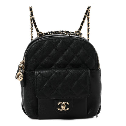 Chanel Caviar Quilted Small CC Day Backpack Black 2 of 10