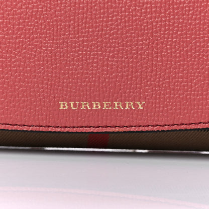 Burberry Calfskin House Check Henley Wallet On Chain Red 7 of 13