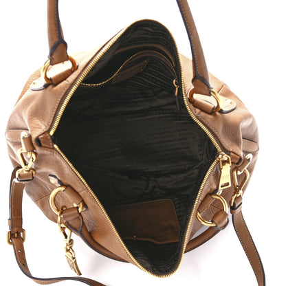 Prada Cervo Shine Tote Nocciolo 4 of 13