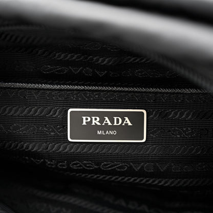 Prada Tessuto Nylon Saffiano Small Vela Messenger Black 7 of 14