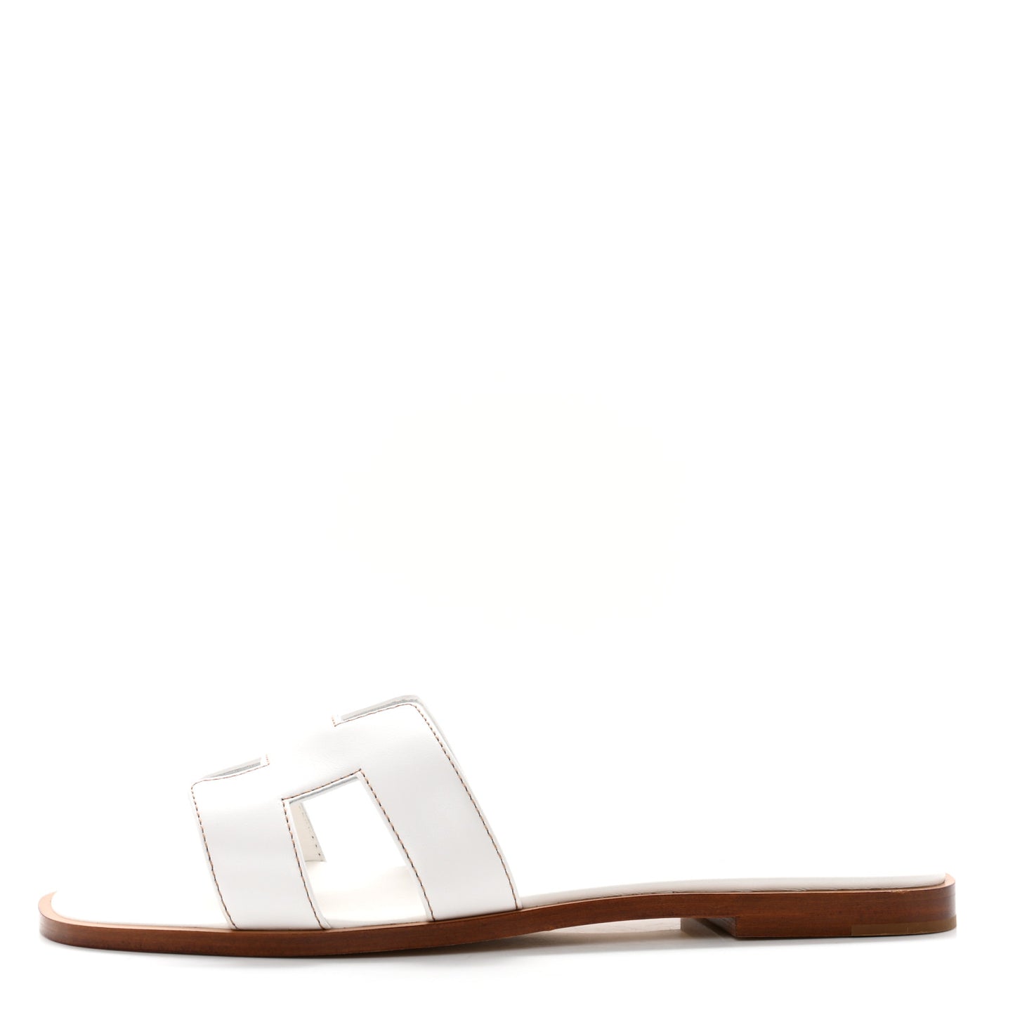 Box Calfskin Oran Sandals 39 White