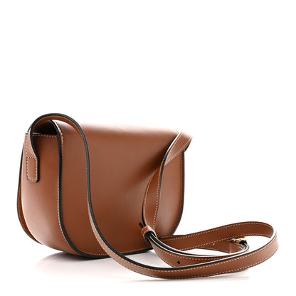 Celine Smooth Calfskin Studded Cuir Triomphe Folco Crossbody Bag Tan 3 of 11