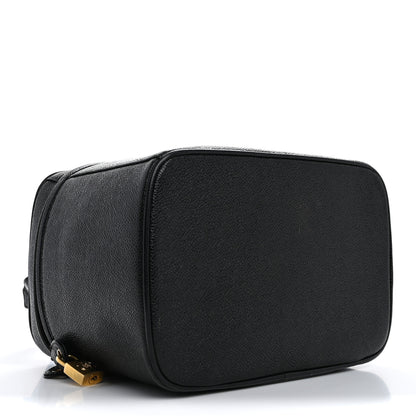 Chanel Caviar CC Vanity Train Case Black 3 of 14