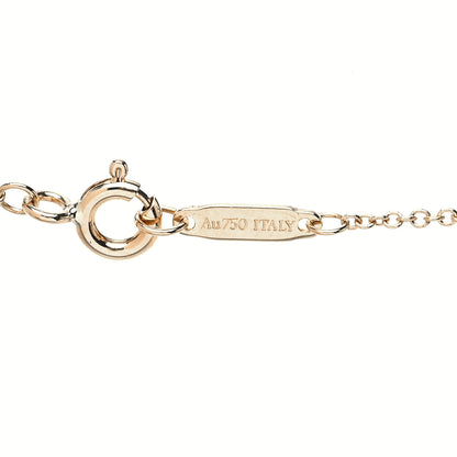 Tiffany 18K Yellow Gold Diamond Small T Smile Pendant Necklace 6 of 14