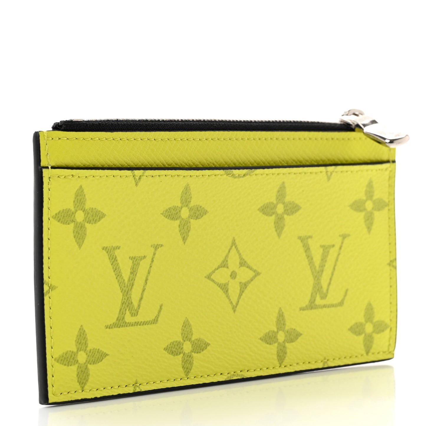 Monogram Taiga Coin Card Holder Yellow
