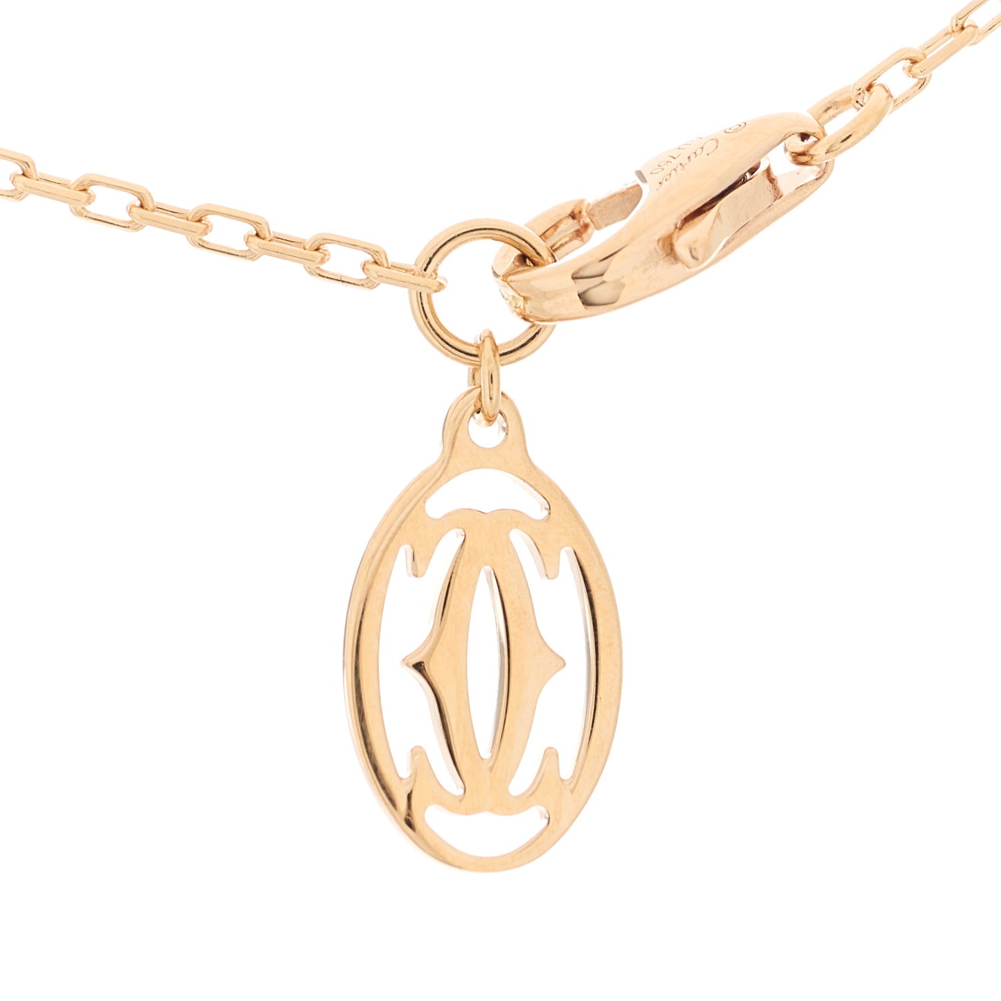18K Pink Gold Pink Sapphire D'Amour Pendant Necklace