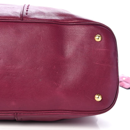 Saint Laurent Calfskin Oversized Muse Black Cherry 17 of 18
