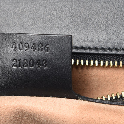 Gucci Guccissima Medium Padlock Shoulder Bag Black 7 of 18