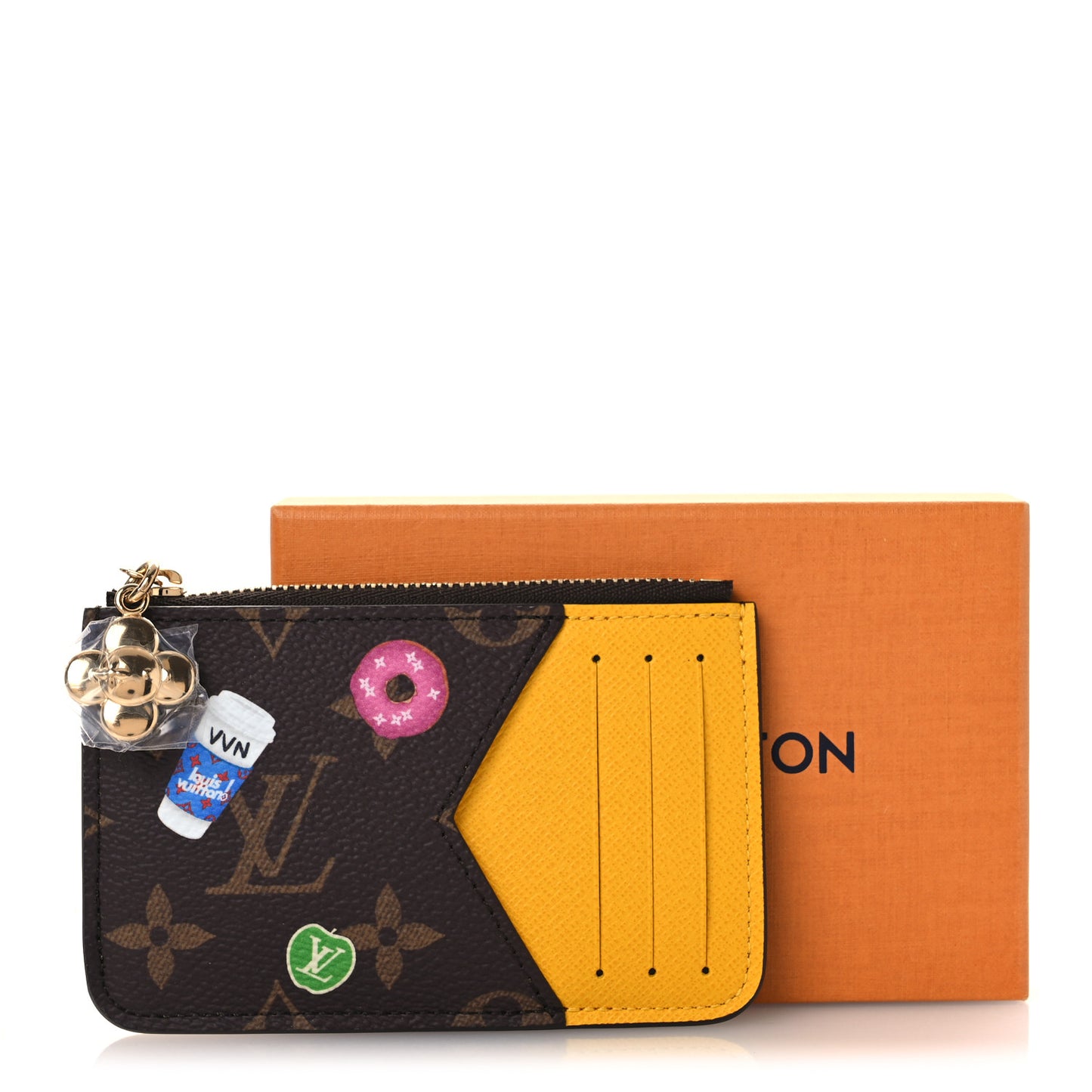Monogram 57th Street NYC Zipped Romy Card Holder Yellow Cab
