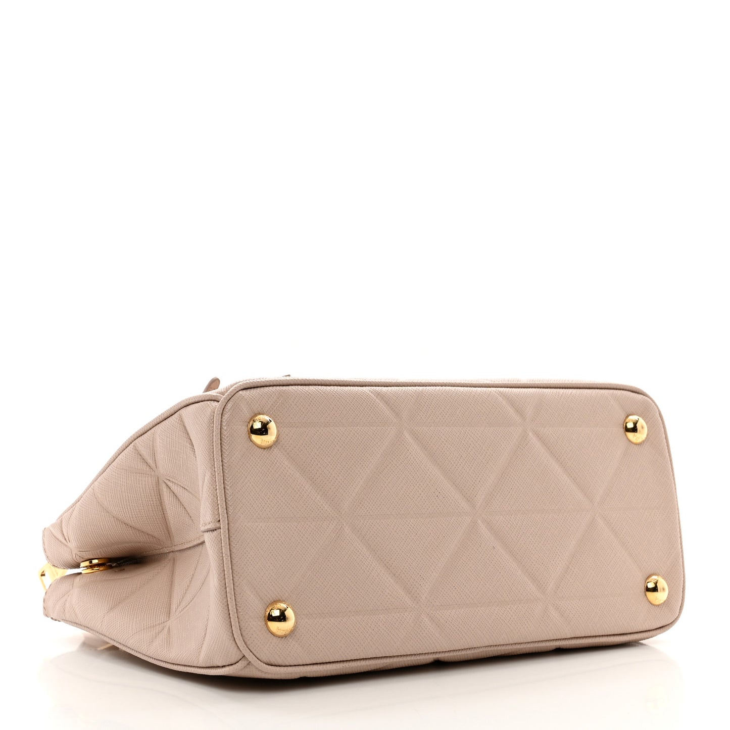 Saffiano Triangle Small Galleria Double Zip Tote Cammeo
