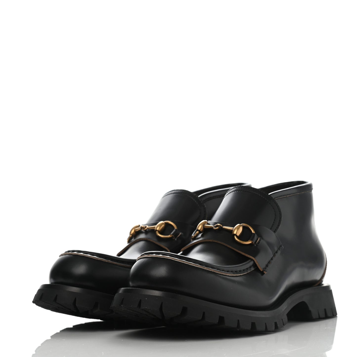 Cordovan Lux Mens Harald Horsebit Ankle Boots 9.5 Black