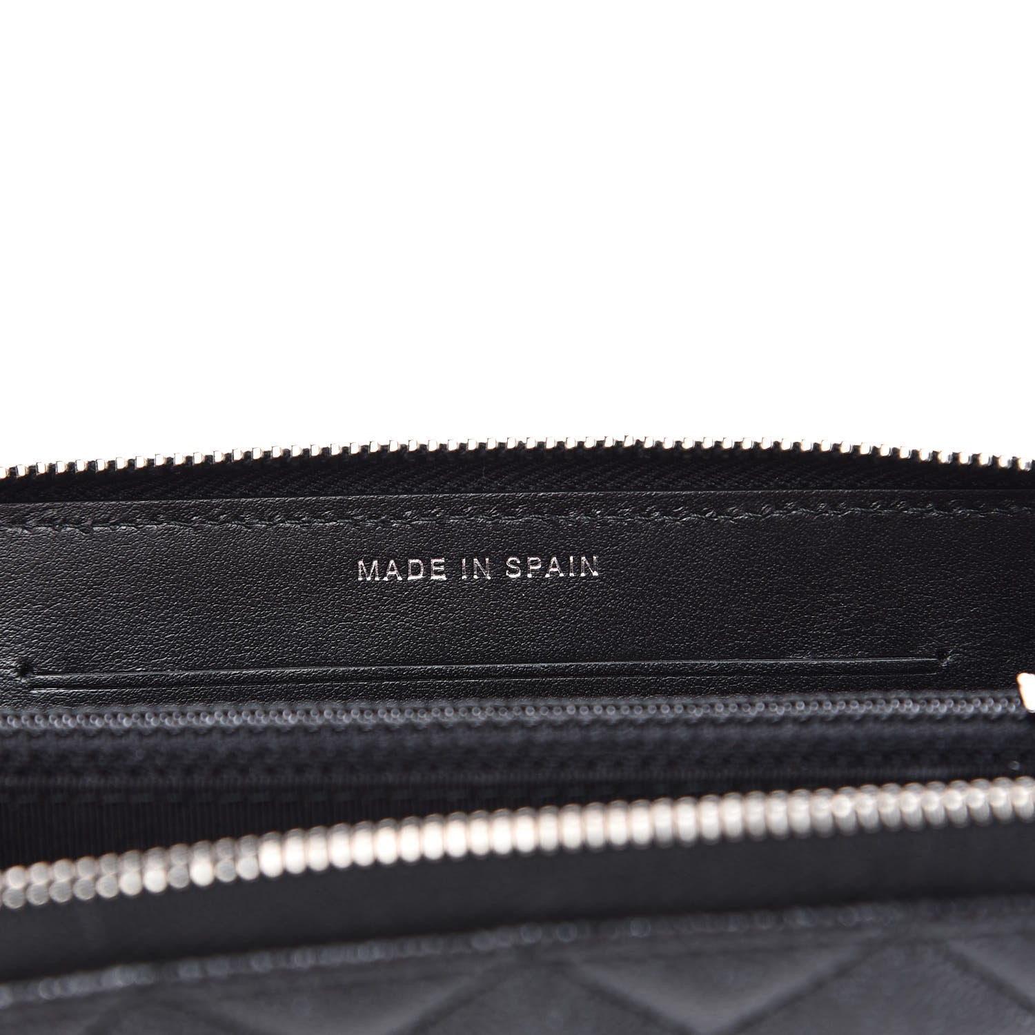 Chanel Iridescent Caviar Quilted Medium Zip Around Wallet Black 6 of 9