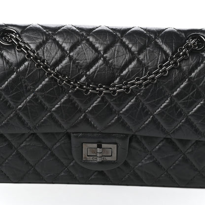 Chanel Aged Calfskin Quilted 2.55 Reissue 225 Flap So Black 8 of 10