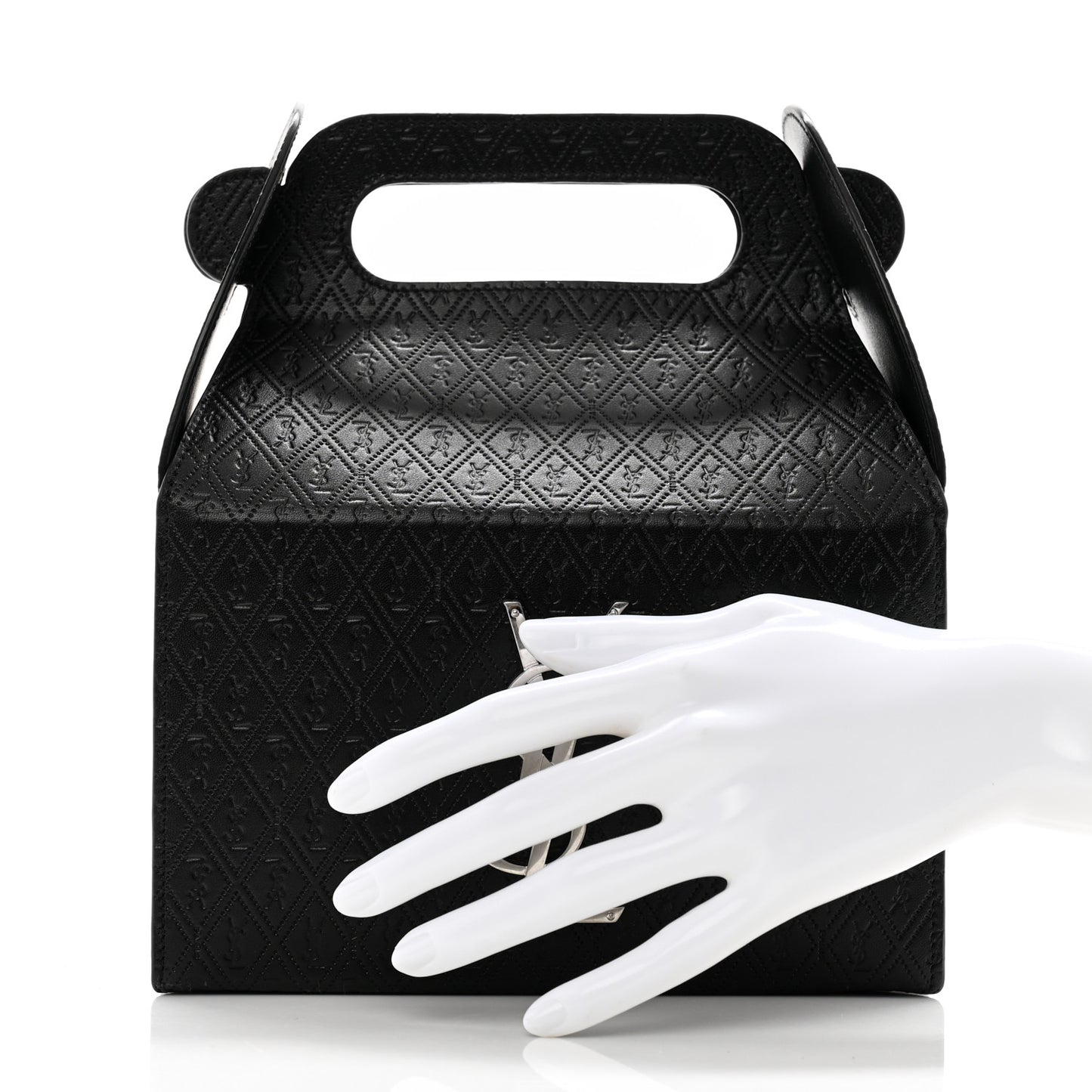 Calfskin Monogram Take Away Box Black