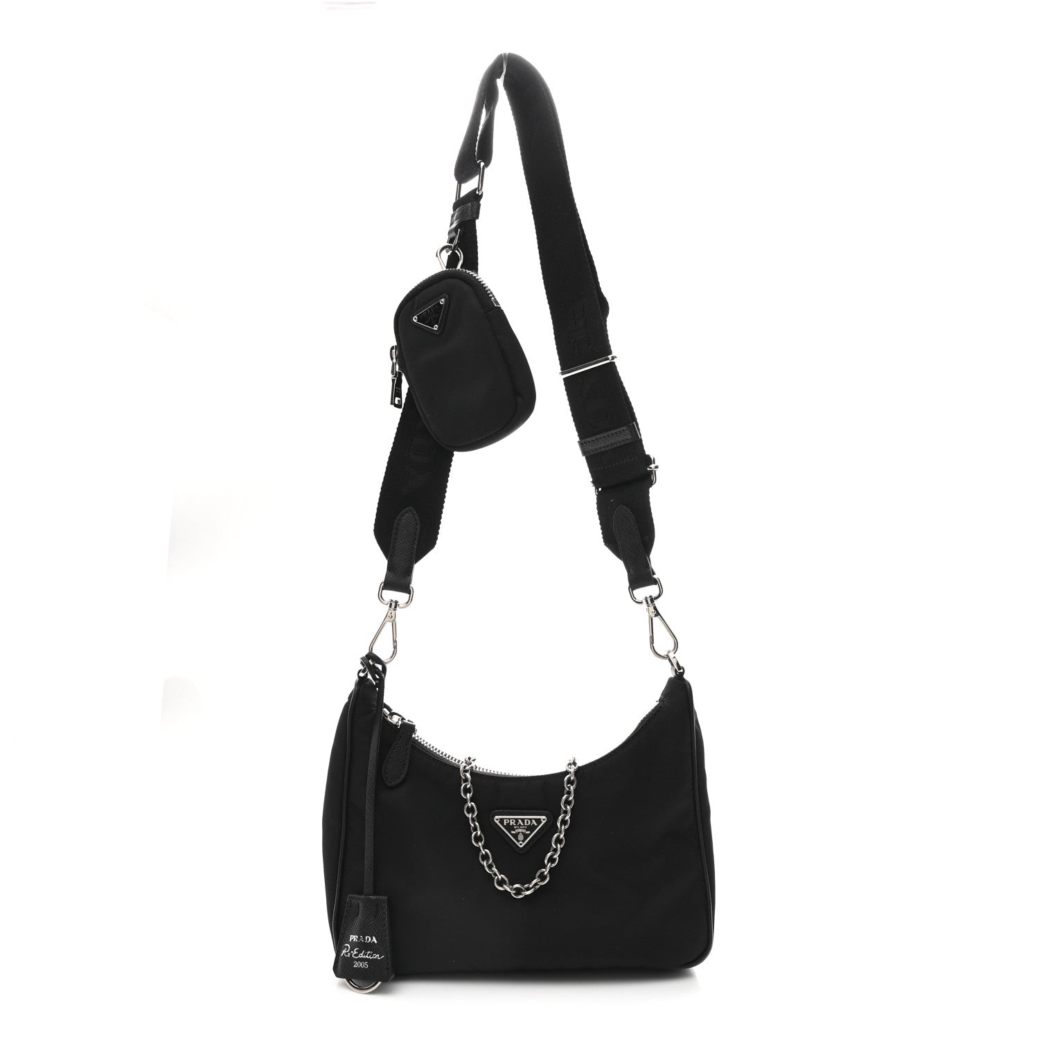 Prada Nylon Re-Edition 2005 Shoulder Bag Black 1 of 12