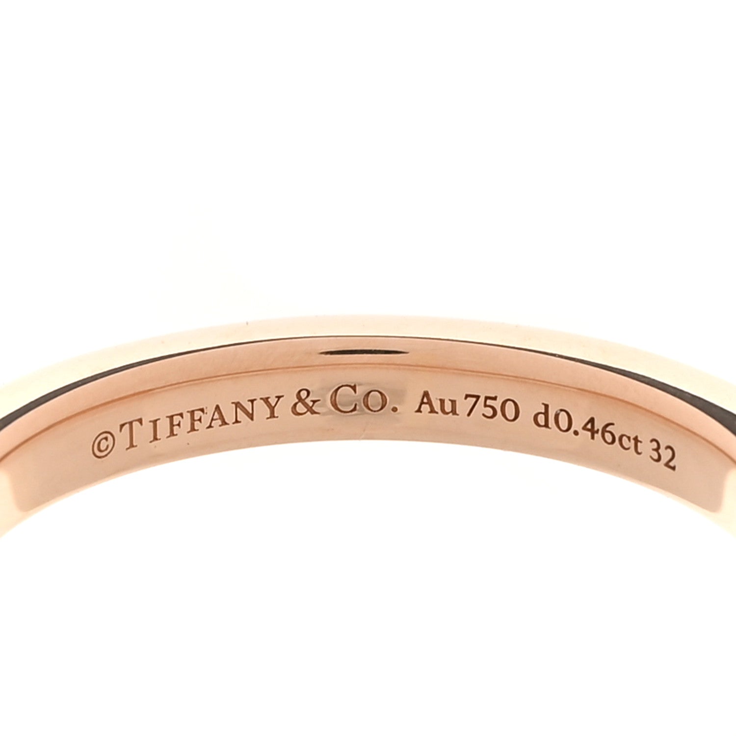 Tiffany 18K Rose Gold Diamond Lock Pave Ring 65 11 4 of 5