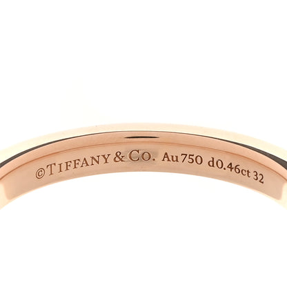 Tiffany 18K Rose Gold Diamond Lock Pave Ring 65 11 4 of 5