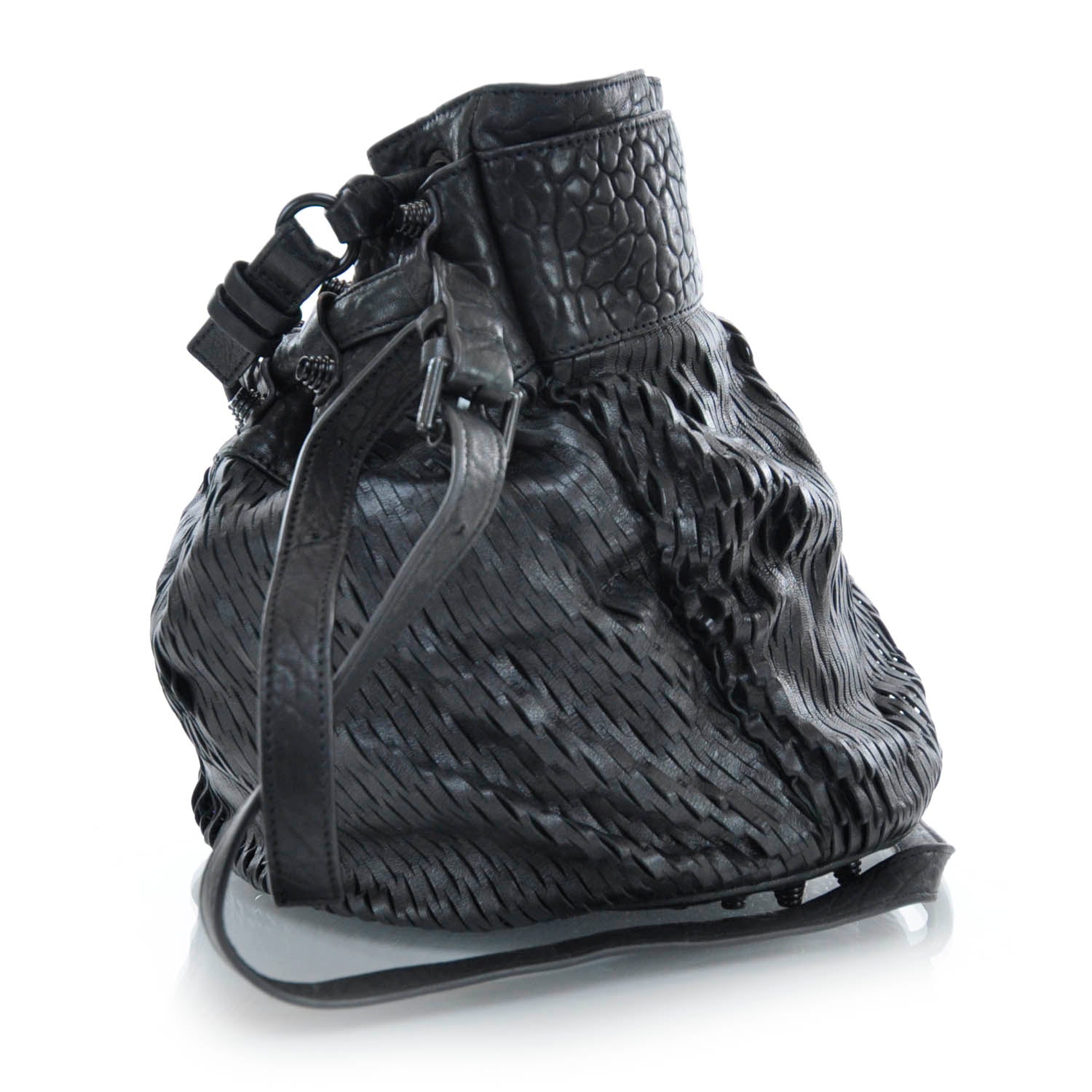 Alexander Wang Leather Laser Cut Diego Black 4 of 8