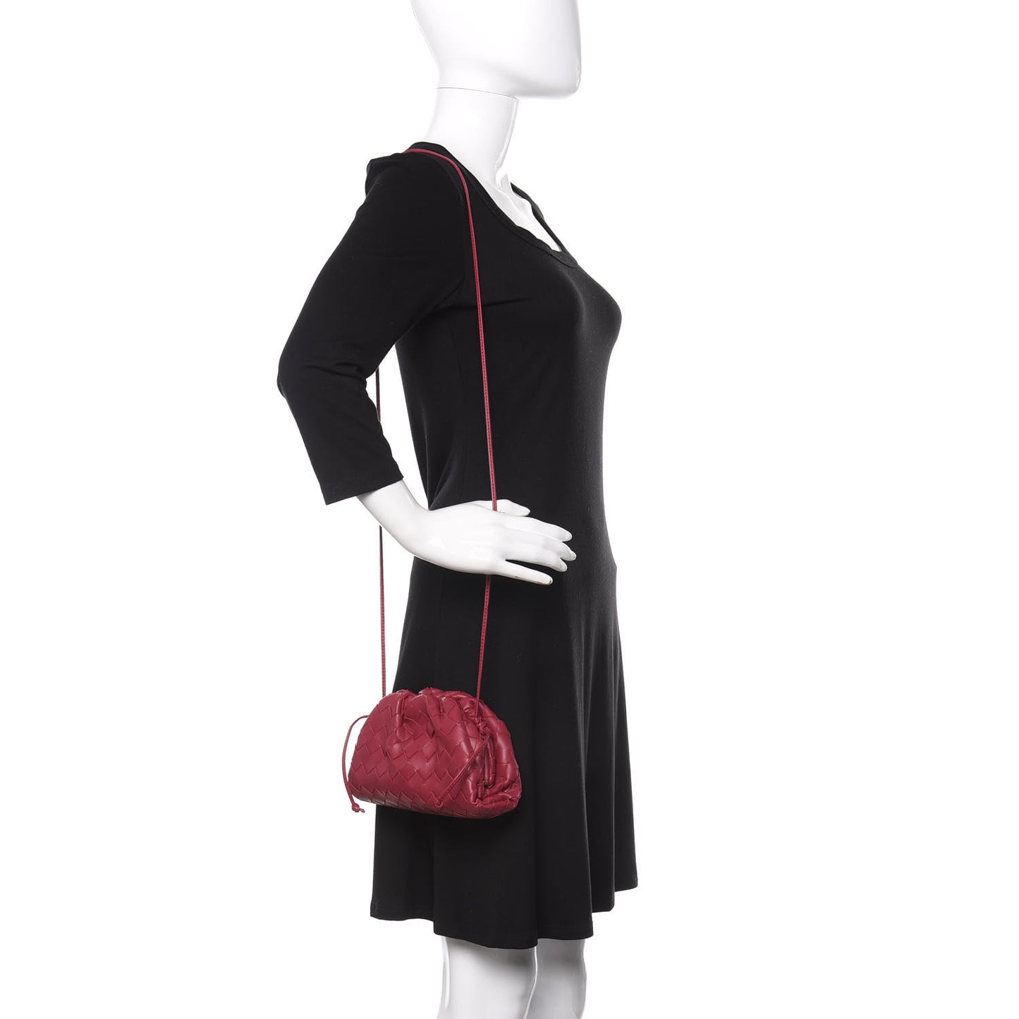 Nappa Intrecciato The Mini Pouch Amaranto