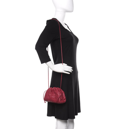Bottega Veneta Nappa Intrecciato The Mini Pouch Amaranto 2 of 10